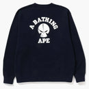 Bape X Neighborhood Relaxed Fit Crewneck Sweatshirt Navy