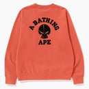 Bape X Neighborhood Relaxed Fit Crewneck Sweatshirt Orange
