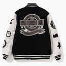 Bape X Neighborhood Varsity Jacket Black White