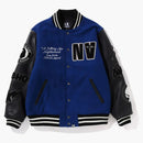 Bape X Neighborhood Varsity Jacket Blue Black
