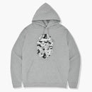 Bape X New Balance Ape Head Relaxed Fit Pullover Hoodie Grey