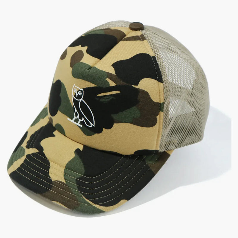 Bape X Ovo 1st Camo Mesh Cap Yellow