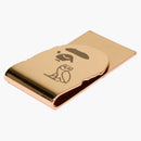 Bape X Ovo Ape Head Money Clip Gold