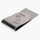 Bape X Ovo Ape Head Money Clip Silver