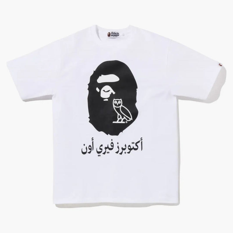 Bape x ovo scimmia tee tee bianco nero