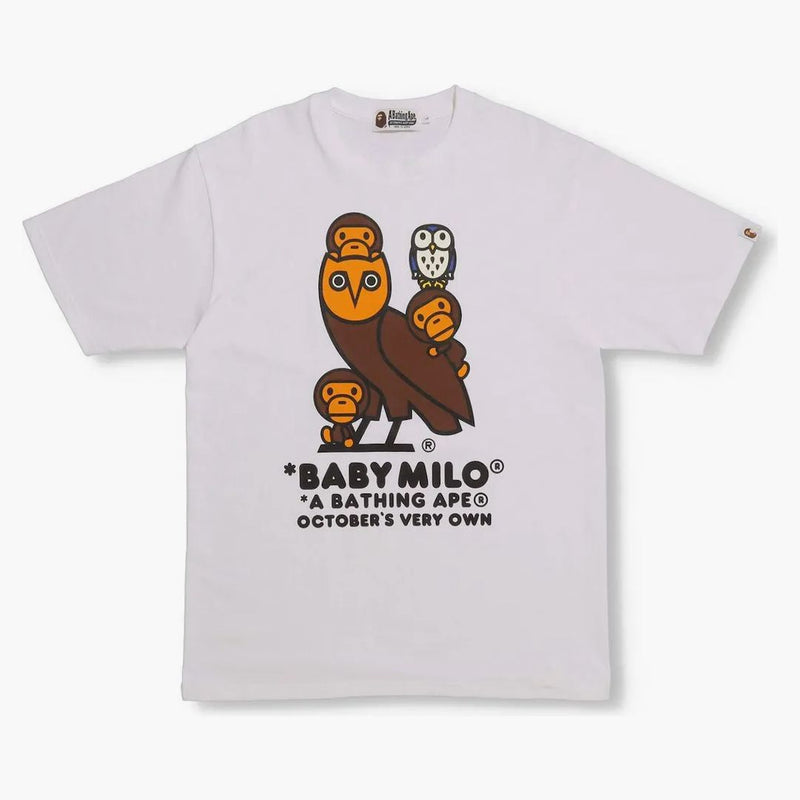 Bape X Ovo Baby Milo T-Shirt White