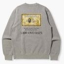 Bape X Ovo Card Crewneck Gray