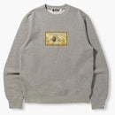 Bape X Ovo Card Crewneck Gray
