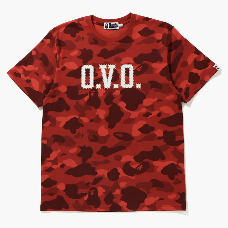 Bape X Ovo Color Camo Tea Red