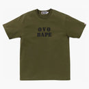Bape X Ovo Stencil Logo Tea OliveDrab
