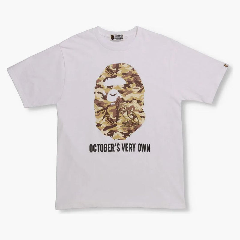 BAPE X OVO WOODLAND CAMO APE CABEZA Camiseta blanca
