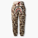 Bape X Ovo Woodland Camo Shark Reversible Sweatpants Red