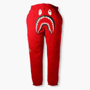 Bape X Ovo Woodland Camo Shark Reversible Sweatpants Red