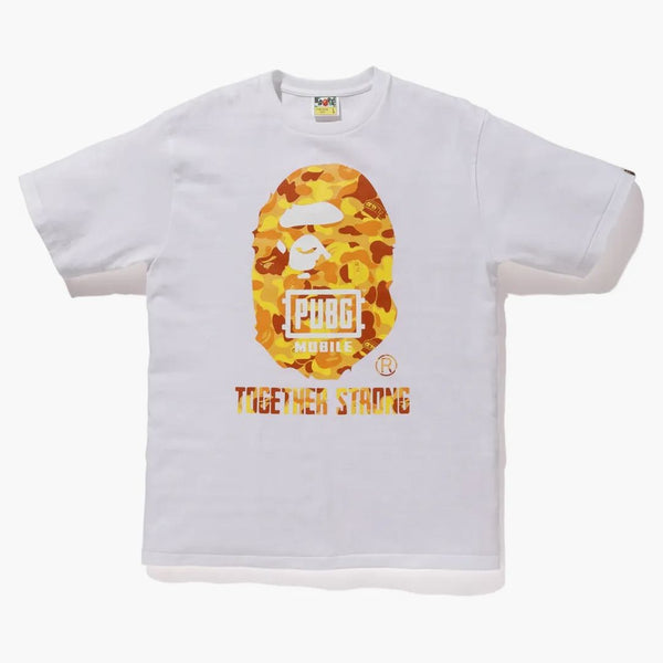Bape X PUBG APE HEAD TEE White
