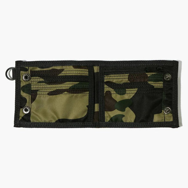 Bape X Porter 1st Camo #3 Wallet Green