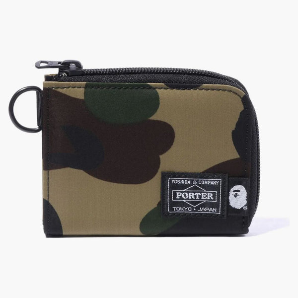 Bape X Porter 1st Camo Mini Wallet Green Black