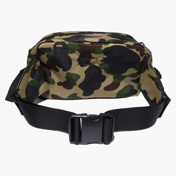 Bape X Porter 1st Camo Waist Bag Green