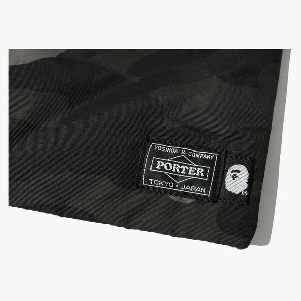 Bape X Porter Color Camo Crossbody Bag Black