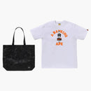 Bape X Porter Stand Tee & Tote Bag Tee White