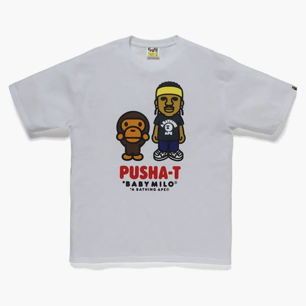 Bape x pusha t baby milo čaj bílý