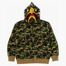Bape X Readymade Abc Camo Eagle Relaxed Fit Full Zip Hoodie Green