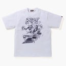 Bape X ReadyMade Shark Wide Tee White
