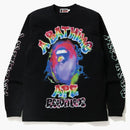 BAPE X Readymade Spray Wide L/S Tea Black