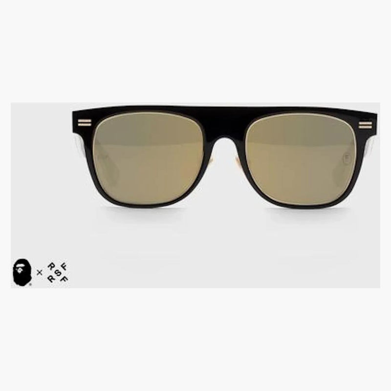 BAPE x Retrosuperfuture Occhiali da sole top piatti neri
