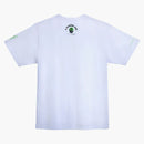 Bape X Razer Neon Camo Ape Head Tee White Green