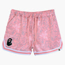 Bape X Razer Neon Camo Basketball Sweat Shorts Pink