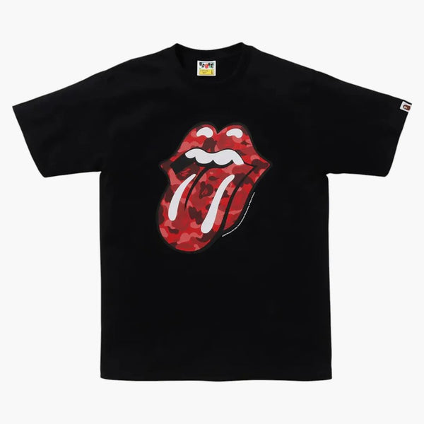 BAPE X Rolling Stones Tea Black
