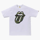 Bape X Rolling Stones Tea White
