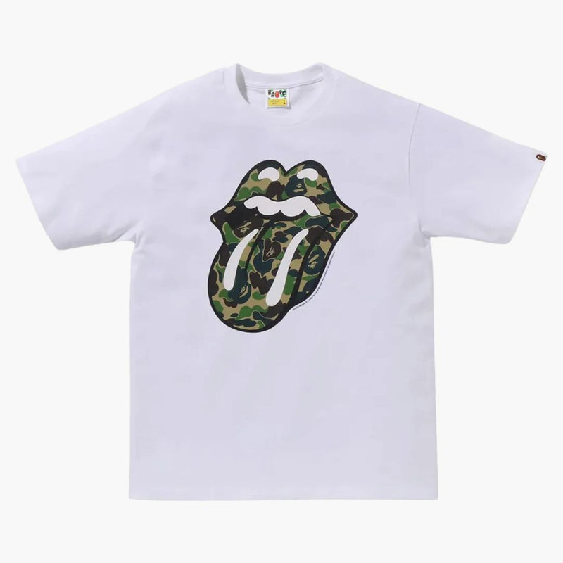 BAPE X Rolling Stones Tea White