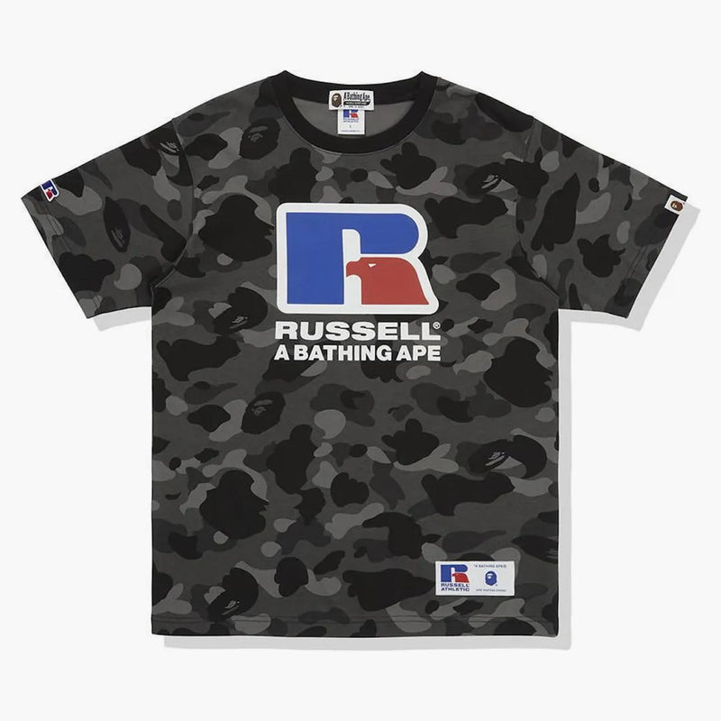 Bape X Russell Color Camo Tea Black