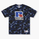 Bape X Russell Color Camo Tea Blue