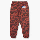 Bape x Russell Color Camo Track Pants Red
