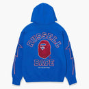 Bape x Russell sweater hoodie blue