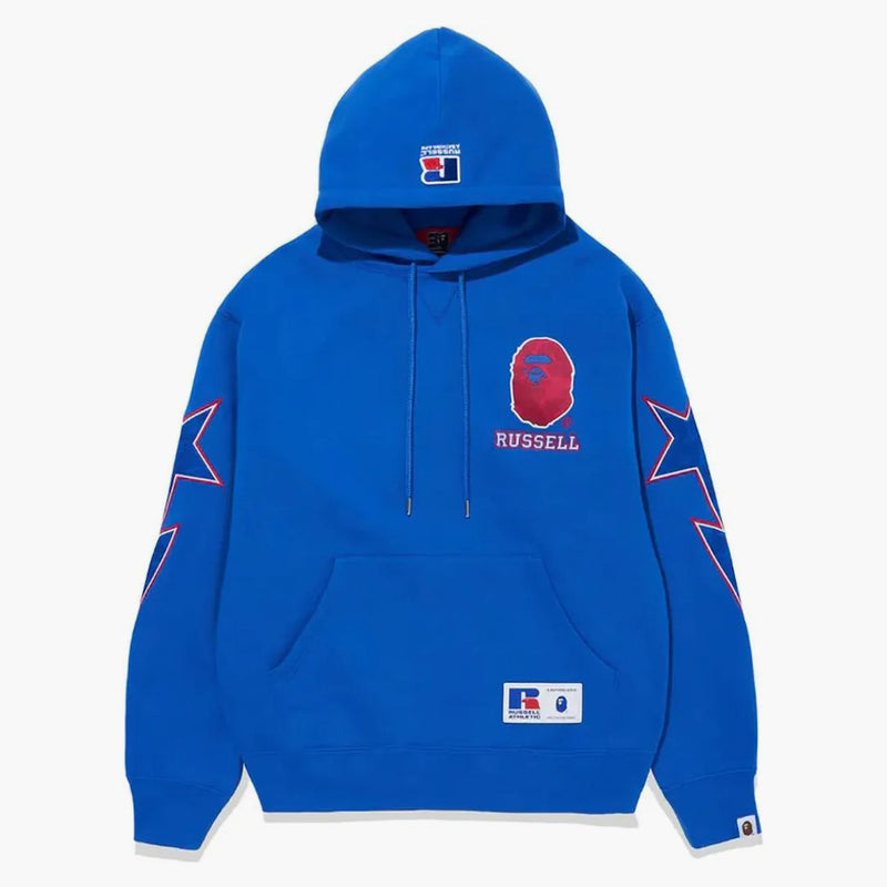 Bape x Russell Sveater mikina modrá