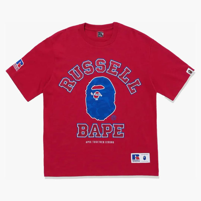 Bape X Russell Tea Red