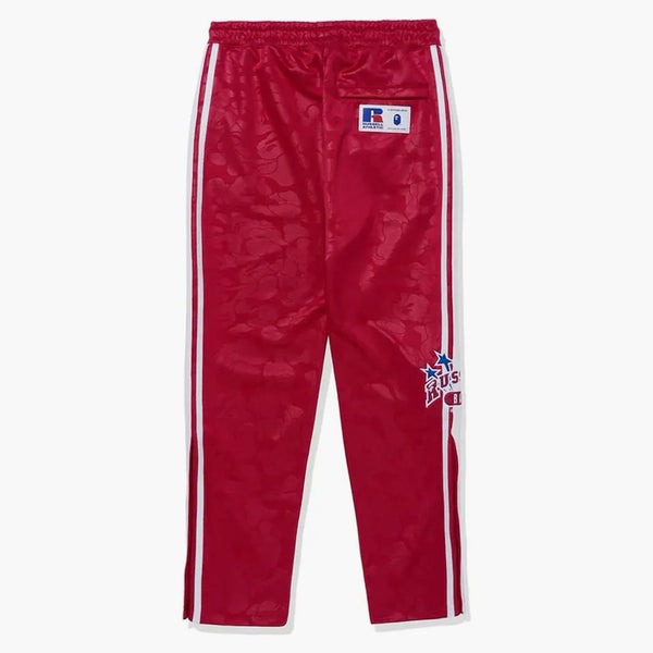 Bape X Russell Track Pants Red