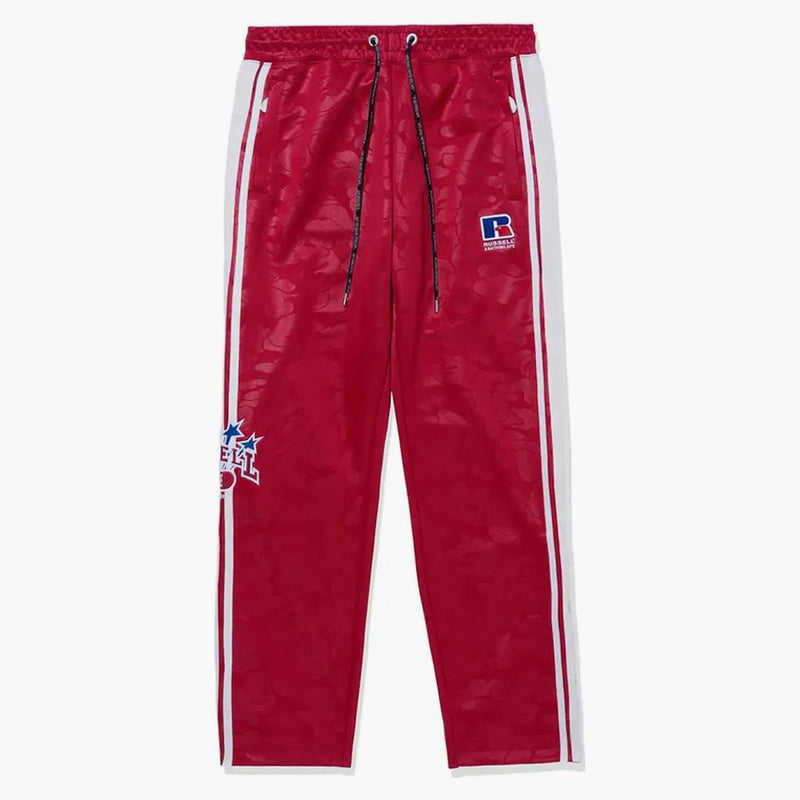 Bape X Russell Track Pants Red