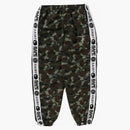 Bape X Saint Mxxxxxx Heart Camo Track Pants Olive