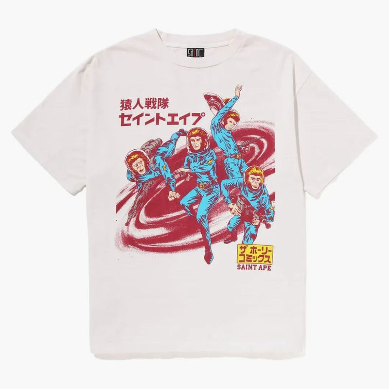Bape X Saint MXXXXXX Squadron Tea Vintage White