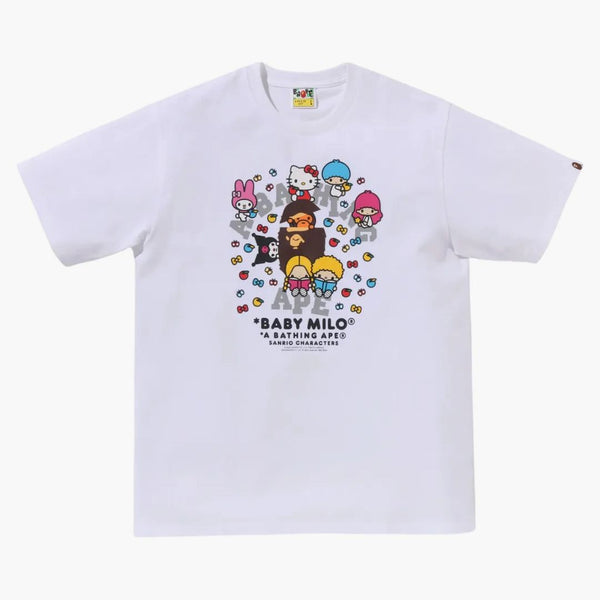 BAPE X SANrio znaky Baby Milo II Tea White