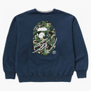 Bape X Sean Wotherspoon 4way Crewneck Navy
