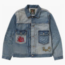 Bape X Sean Wotherspoon Embroidery Denim Jacket Indigo