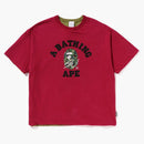 Bape X Sean Wotherpoon Reversible Tea Burgundy