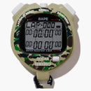 Bape X Seiko Abc Camo Stop Watch Green