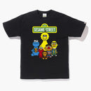Bape X Sesame Street Characters Tee
