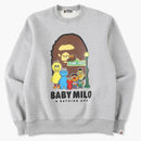 Bape X Sesame Street Crewneck Gray